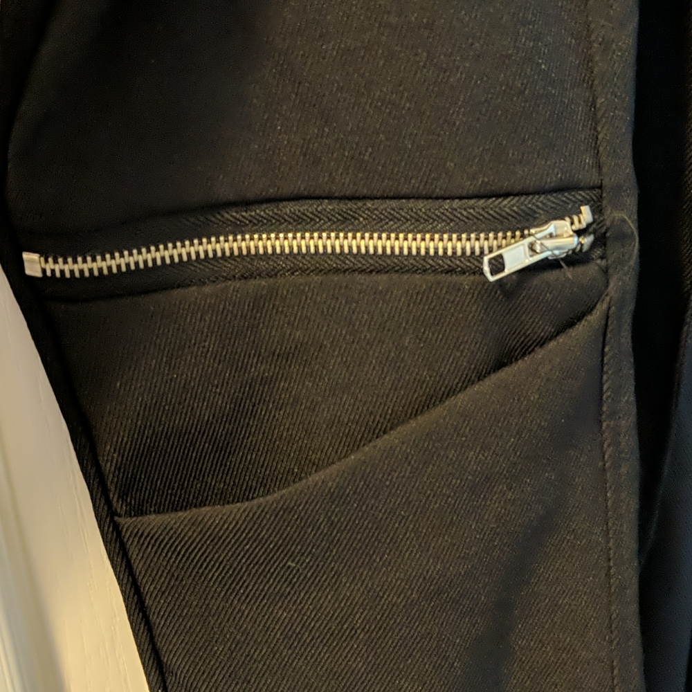 Long Motorcycle-Style Jacket - Picture 3 of 5